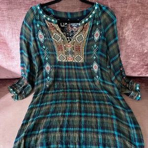 Johnny was workshop tunic/dress size medium